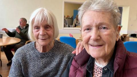 Georgina Hughes, 85 and Eileen Selby, 98