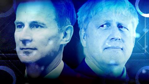 Boris Johnson and Jeremy Hunt