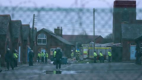 Emergency services at Napier Barracks