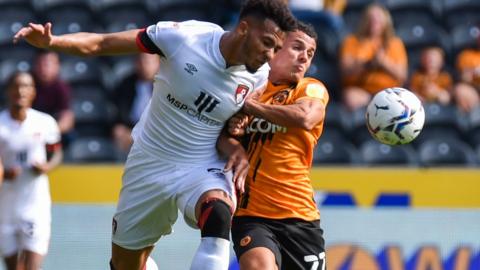 Lloyd Kelly of Bournemouth and Tyler Smith of Hull City