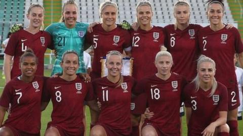 England's starting XI against Portugal