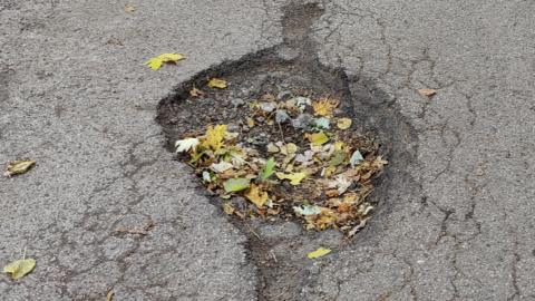 Potholes on Lakewood Drive, Barlaston