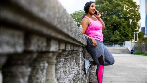 Woman exercising