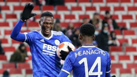 Patson Daka (left) and Kelechi Iheanacho