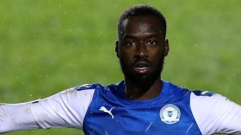 Mo Eisa in action for Peterborough United