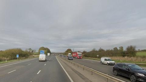 The police chased a car for four junctions on the M1