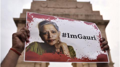 Gauri Lankesh protest poster