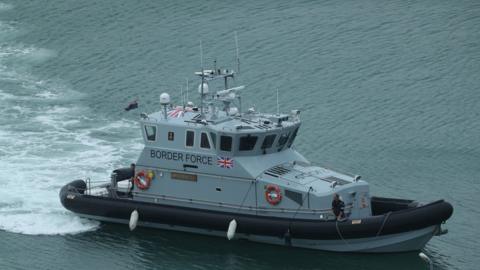 Border Force vessel in Channel (file image)