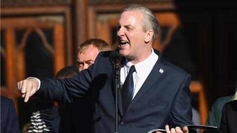 Tony Walsh at Manchester Arena vigil