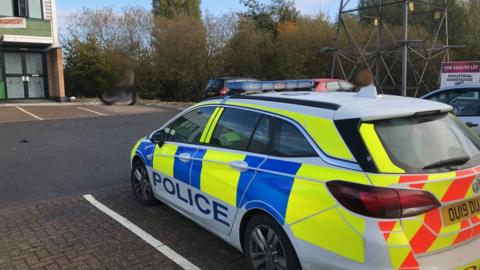 Police at Colmworth Business Park