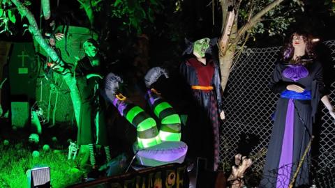 One of the Halloween house displays collated by Natasha Wood
