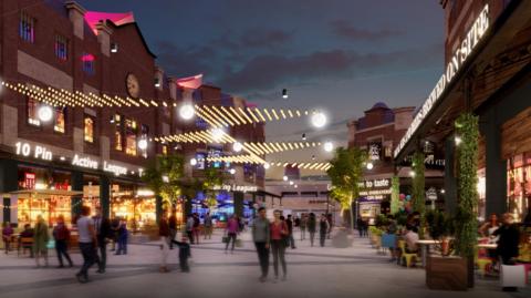 Artist's impression of Captain Cook Square transformed to leisure hub