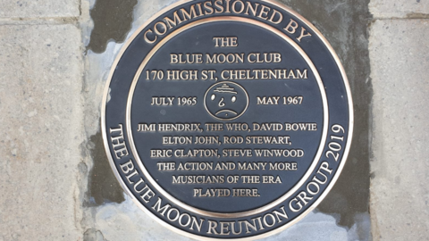 Blue Moon plaque