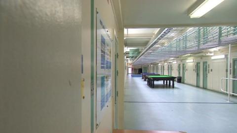 Cell block at Lindholme