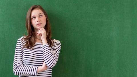 Woman looking pensive