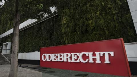 View of the headquarters of Odebrecht in Sao Paulo