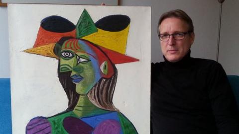 Arthur Brand with Buste de Femme (Dora Maar)