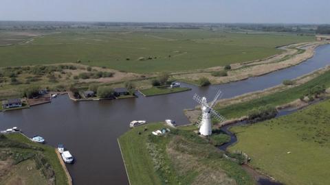Thurne Windmill on the Norfolk Broads