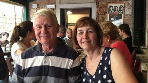 Sandra Norman and her husband on holiday in Venice in 2019