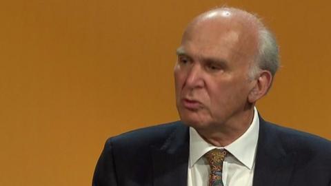 Vince Cable at 2017 conference