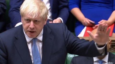 Boris Johnson in the House of Commons