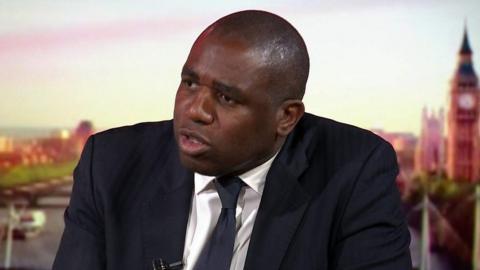 Shadow foreign secretary David Lammy