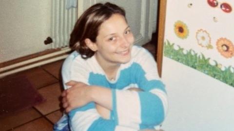 Sophie Buchaillard at age 16 in her parents’ kitchen in Paris