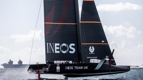 The Ineos Team UK boat