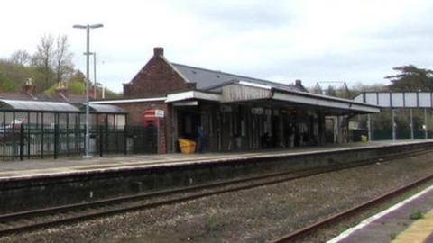 A 34-year-old man was arrested at Haverfordwest railway station