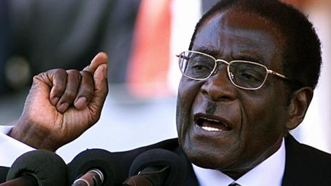 Zimbabwe's President Robert Mugabe, 2003