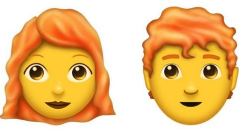 Red head emoji