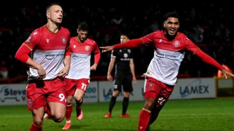 Stevenage celebrate