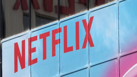 The Netflix logo is seen on their office in Hollywood, Los Angeles, California, US