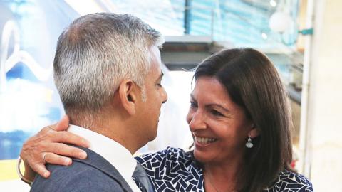 Sadiq Khan and Anne Hildalgo