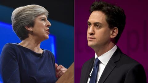 Theresa May and Ed Miliband composite picture