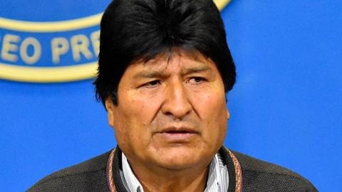 Evo Morales on 10 November 2019