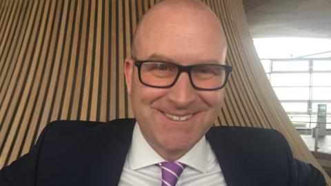 Paul Nuttall in the Senedd