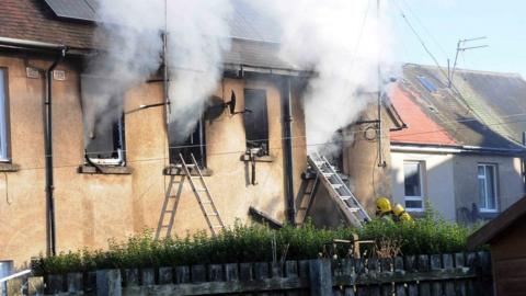 House fire in Troon