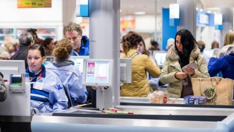 Albert Heijn cashier file pic