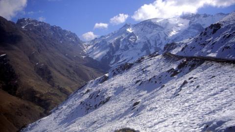 The High Atlas mountains in Morocco