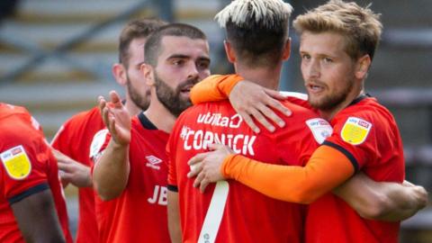 Luton Town celebrate