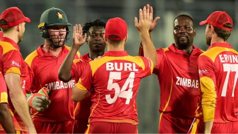 Zimbabwe in action last month