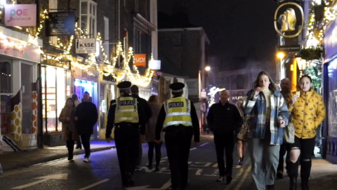 Police on patrol in York