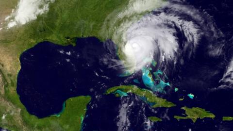 Satellite image of Matthew