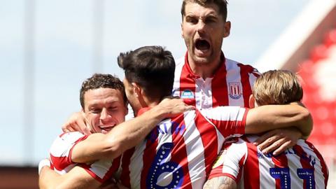 Stoke City celebrate