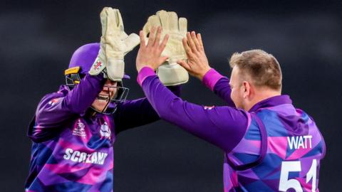 Matthew Cross and Mark Watt celebrate