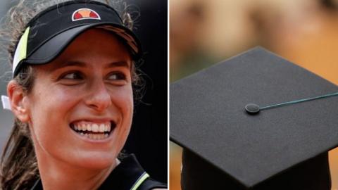johanna konta and mortarboard