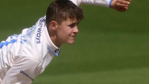 Archie Lenham in action for Sussex