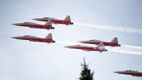 Patrouille Suisse aircraft