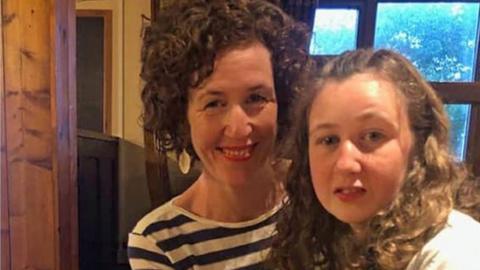 Nora Quoirin with her mum Meabh